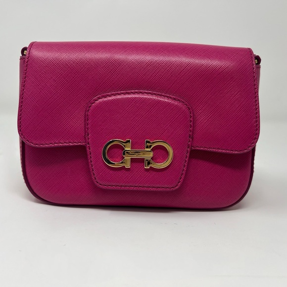 Salvatore Ferragamo Mini Cross Body bag in Fuchsia Pink - Picture 2 of 16